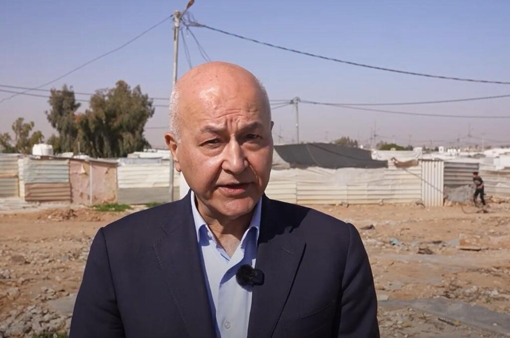 Верховный комиссар ООН по делам беженцев Бархам Салих в лагере беженцев Заатари в Иордании.